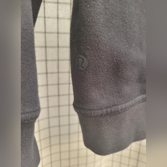 Lululemon All Yours Hoodie Black Fleece Sz 4 - Picture 3 of 3